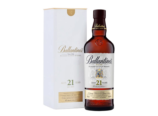 佛山百龄坛威士忌回收百龄坛21年苏格兰威士忌40°Ballantine's进口洋酒700ml