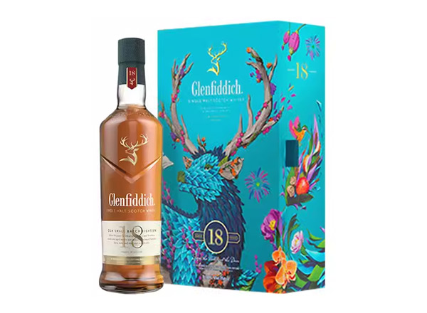 佛山格兰菲迪回收格兰菲迪18年700ml春节礼盒装Glenfiddich苏格兰威士忌行情价格