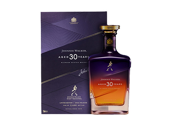 佛山Johnnie Walker尊尼获加30年回收尊尼获加威士忌紫金臻选750ml礼盒装洋酒收购约翰走路中国限量版