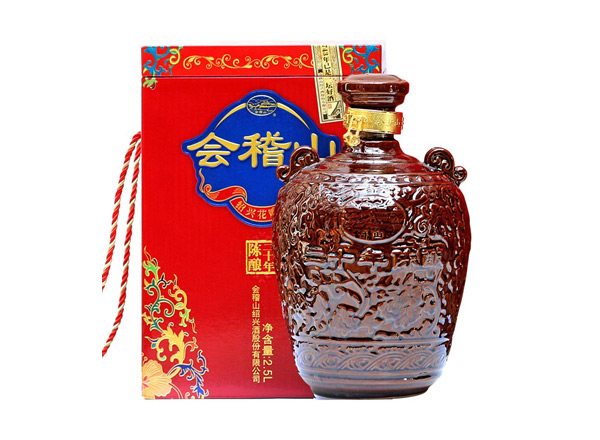 佛山回收会稽山二十年黄酒陶坛20年陈酿2.5L花雕酒
